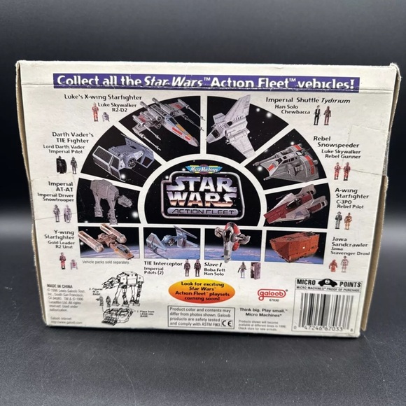 Vtg Micro Machines Star Wars Action Fleet Imperial AT-AT 1995 Galoob New Sealed - Picture 5 of 6